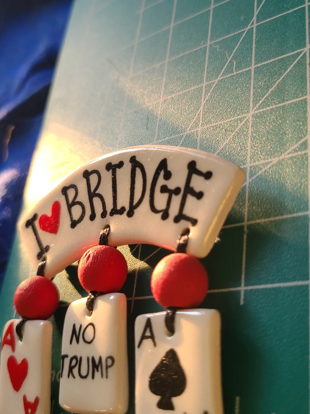 I ❤️ Bridge Pendant with Card Charms